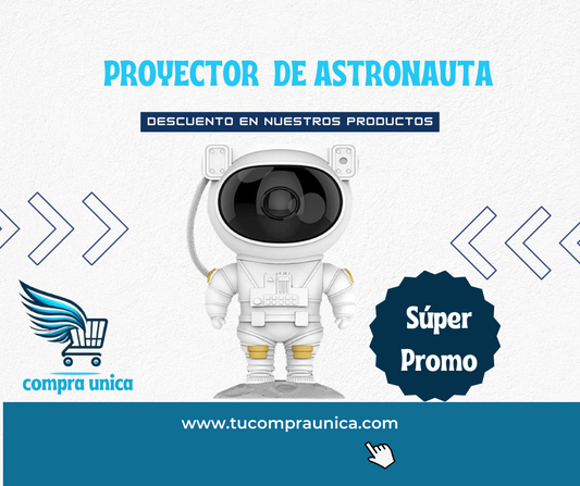 Proyector Recargable de astronauta de galaxia